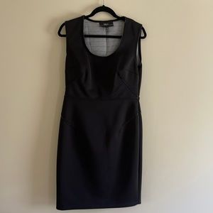 Nissa Black Neoprene Sleeveless Dress. Size US 14